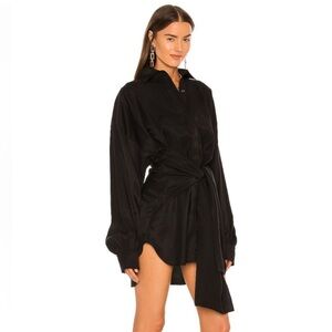 Revolve button down NONchalant Black Mini Dress